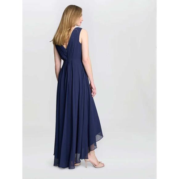 NWOT ELIZA J EMBELLISHED HIGH LOW GOWN 12 - Picture 5 of 9